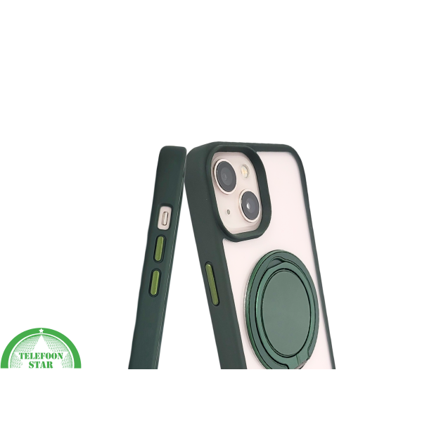 CoverGrip MagSafe Case &ndash; iPhone 13 / 14 Hoesje met Groene Ring | Telefoonstar.nl – foto 6