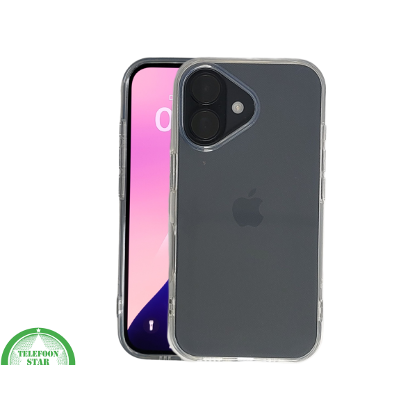 iPhone 16 hoesje transparant met schokbestendige bescherming en strakke afwerking – foto 3