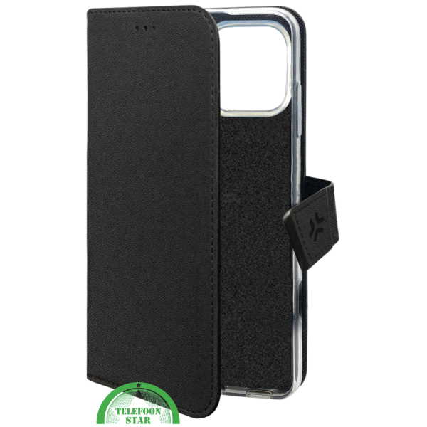 Hoesje voor iPhone 16 Pro Max &ndash; Zwarte Luxe Bookcase met Magnetische Sluiting – foto 5