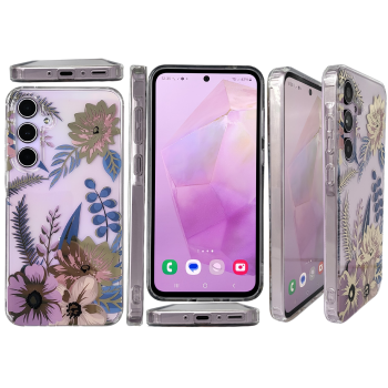 Samsung Galaxy A56 Hoesje Bloemen &ndash; Transparante Schokbestendige Backcover