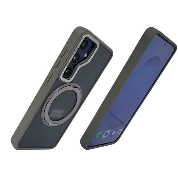 Samsung Galaxy S25 MagSafe Hoesje &ndash; Zilvergrijs | Magnetisch &amp; Schokbestendig – foto 3