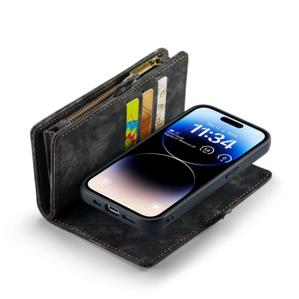 iPhone 14 Pro Max 3-in-1 portemonnee hoesje zwart – foto 5