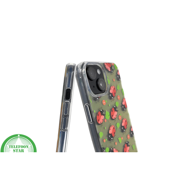iPhone 15 Plus Hoesje &ndash; Lieveheersbeestjes Design | Transparant, Vrolijk &amp; Beschermend – foto 6