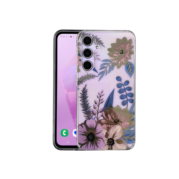 Samsung Galaxy A56 Hoesje Bloemen &ndash; Transparante Schokbestendige Backcover – foto 2