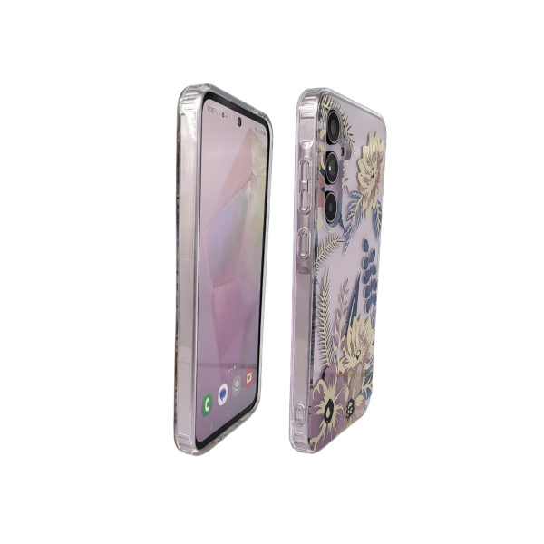 Samsung Galaxy A56 Hoesje Bloemen &ndash; Transparante Schokbestendige Backcover – foto 3