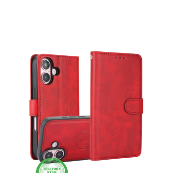 iPhone 16 Bookcase Hoesje &ndash; Mintgroen | Stijlvolle Bescherming met Magnetische Sluiting