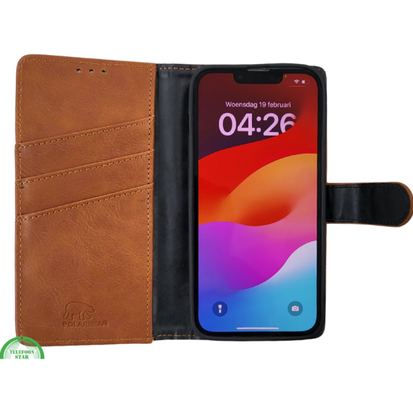 Wallet Case Licht Bruin IPhone 17E – foto 9