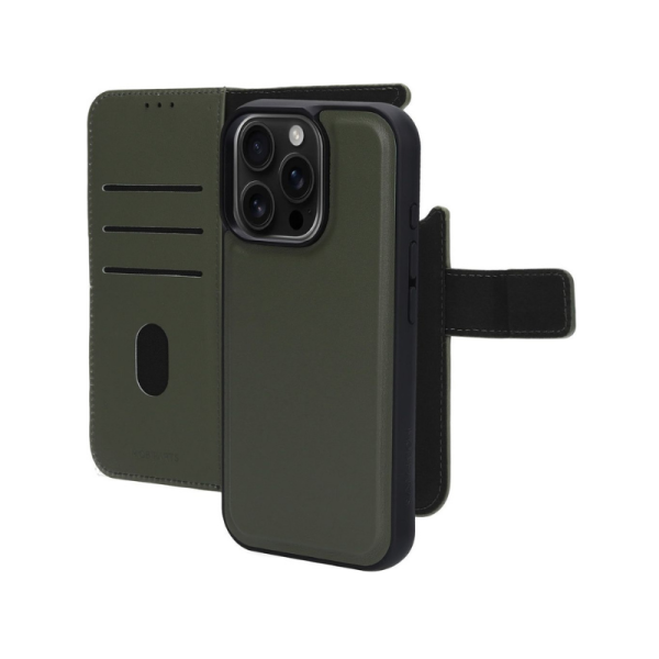 Groen Wallet Hoesje iPhone 13 Pro &ndash; Leerlook &amp; Kaartvakken | Telefoonstar – foto 2
