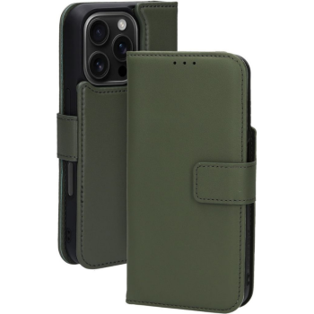 Groen Wallet Hoesje iPhone 13 Pro &ndash; Leerlook & Kaartvakken | Telefoonstar