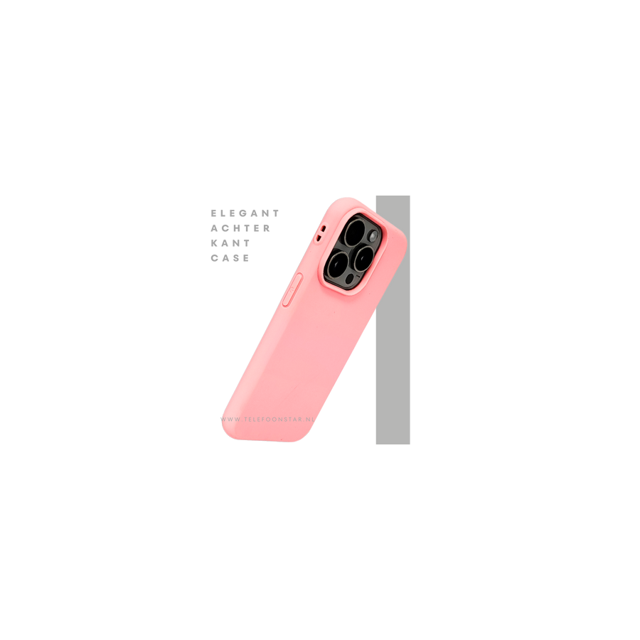 Lichtroze iPhone 15 Pro Hoesje &ndash; Zachte Siliconen Bescherming | Telefoonstar.nl
