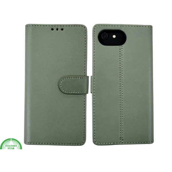 Boek case Groen cover iPhone 16E 2025 leer up – foto 7