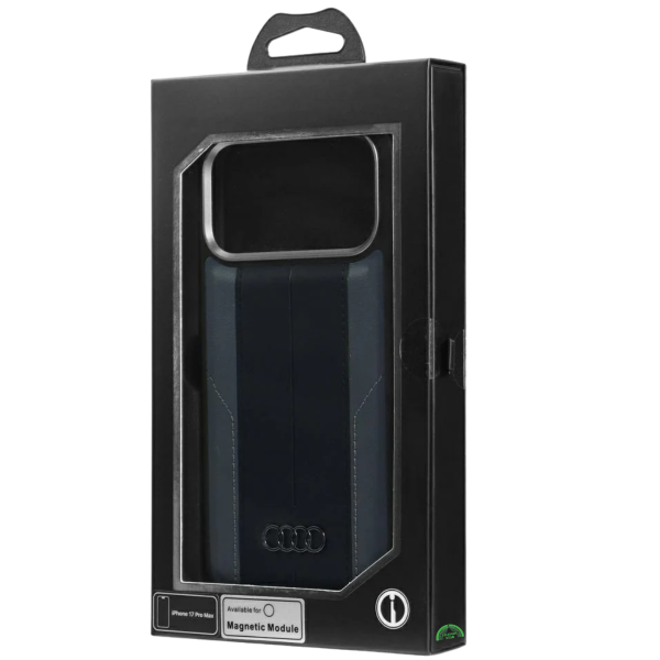Hoesje voor iPhone 17 Pro Zwart Slank en Leather Stripe Case – foto 6