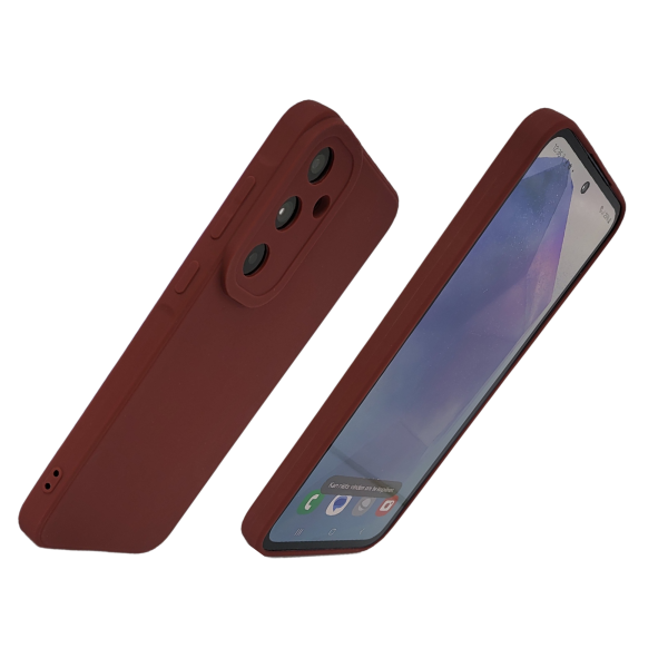 Samsung Galaxy A56 Hoesje Roodbruin &ndash; Luxe Siliconen Schokbestendige Backcover – foto 6