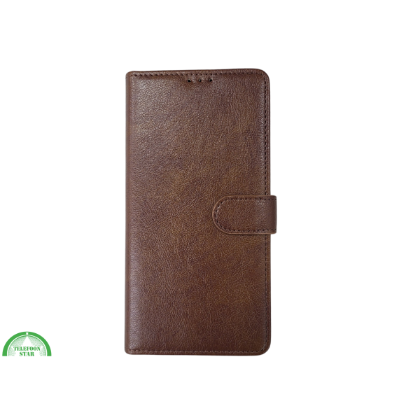 S25 Plus Boek Case Leer Wallet Case Donker Bruin – foto 7