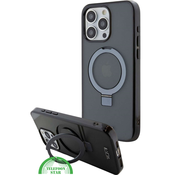 donkergrijze iPhone 16 Pro hoesje met magnetische ringhouder – foto 5