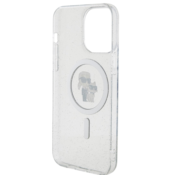Hoesje voor iPhone 15 Pro Transparant  &ndash; MagSafe Case met Glitters en Design – foto 3