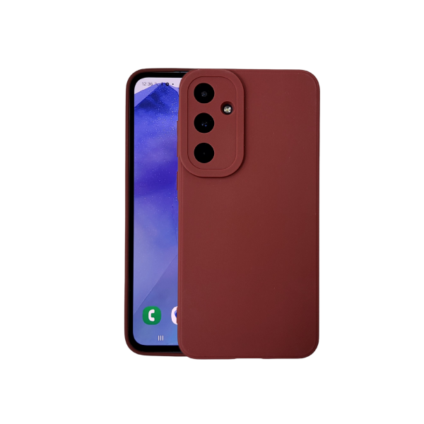 Samsung Galaxy A56 Hoesje Roodbruin &ndash; Luxe Siliconen Schokbestendige Backcover – foto 2