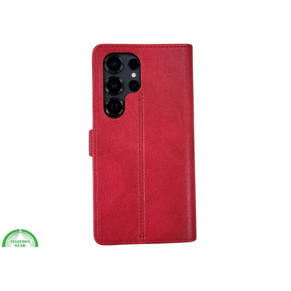 Rood hoesje met 3 pasje voor S25 Edge – foto 9