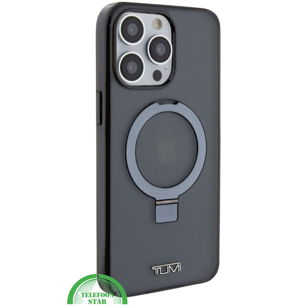 donkergrijze iPhone 16 Pro hoesje met magnetische ringhouder – foto 2