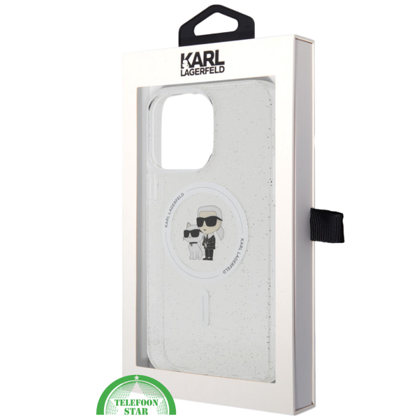 Hoesje voor iPhone 15 Pro Transparant  &ndash; MagSafe Case met Glitters en Design – foto 4