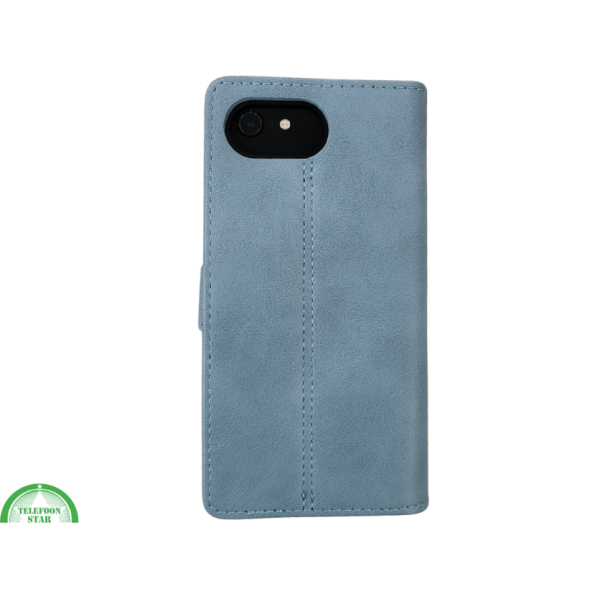 Hoesje vooor iPhone 17e Boek Case Leer Wallet Case Donkerblauw – foto 7