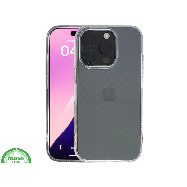 iPhone 16 Pro Max Transparant Hoesje &ndash; Glanzende Grijze Achterkant met Stevige Beschermingr – foto 3