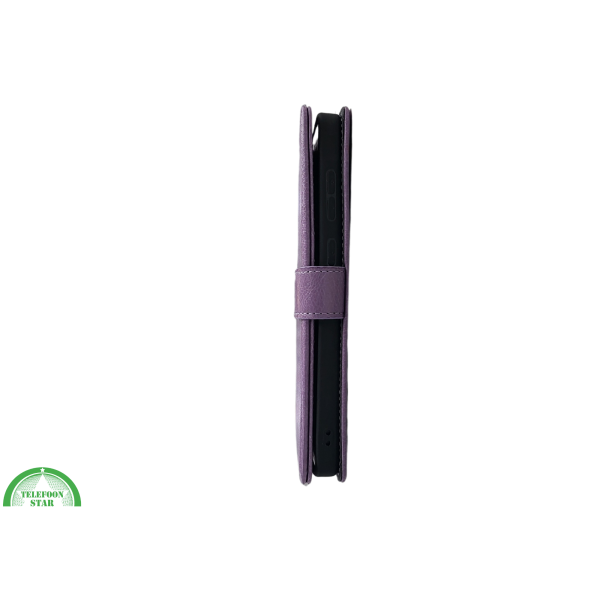 S25 Plus diep paars Boek Leer Stijlvolle en Beschermende Wallet lather – foto 5