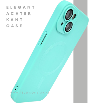 AquaMag Pro Case &ndash; Turquoise MagSafe Hoesje iPhone 13 / 14 | Telefoonstar.nl