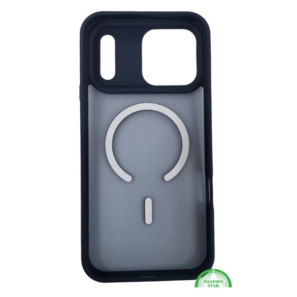Dun Hoesje iPhone 17 Pro Max met Magnetische Ring &ndash; Transparant Zwart – foto 3