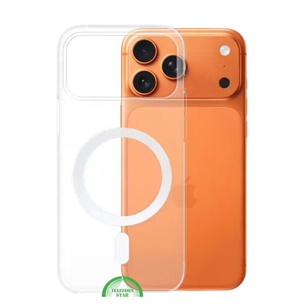 Silicone Hoesje voor  iPhone 17 Pro &ndash;  MagSafe &amp; Schokbestendig, Flexibel, Helder &amp; Extra Sterk, transparant en  | Telefoonstar – foto 4
