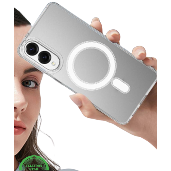 Hoesje voor Samsung S25 Edge Transparant MagSafe-stijl, Slank, Sterk &amp; Magnetisch – foto 4