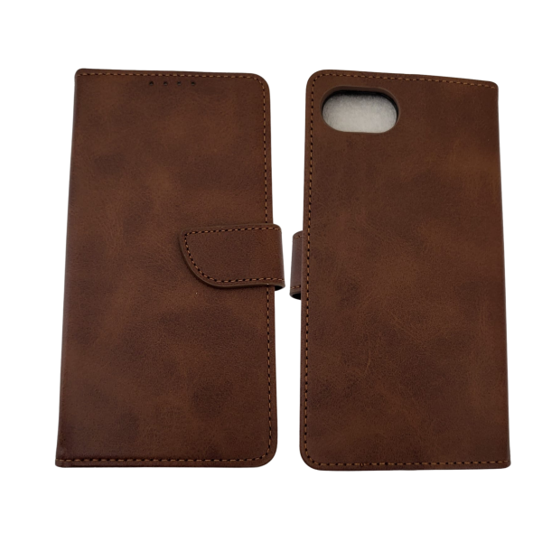 Luxe Boek iPhone 16E (2025)Bruin Leerlook Wallet Case Kaartvakken – foto 8