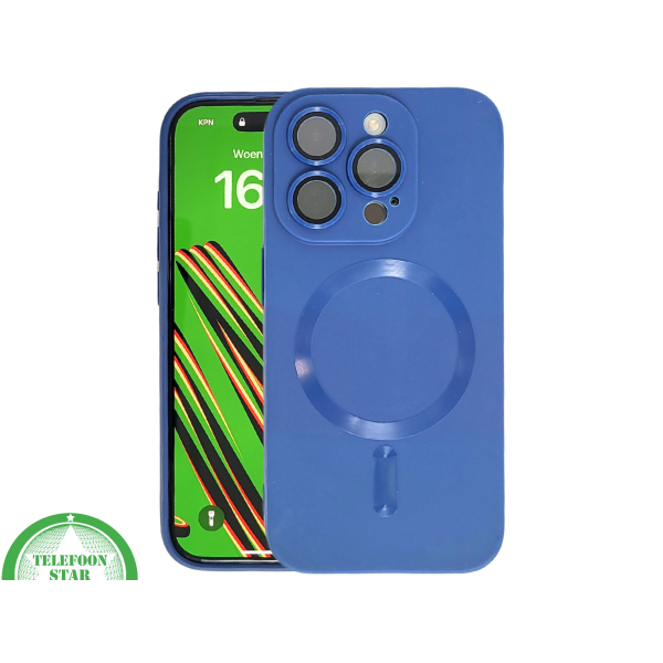 Blauw iPhone 15 Pro Max Hoesje met MagSafe &ndash; Slank &amp; Mat Design | Telefoonstar.nl – foto 3