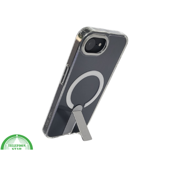 iPhone 16E Transparante witte randen Hoes met MagSafe Ring – foto 4