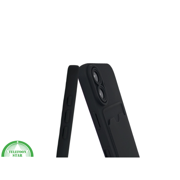 iPhone 17 Pro / Pro Max Hoesje Zwart met Kaarthouder &ndash; Schokbestendig – foto 6