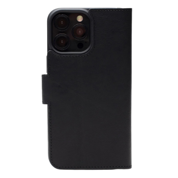 Zwart Wallet Hoesje iPhone 13 Pro &ndash; Leerlook & Kaartvakken | Telefoonstar  