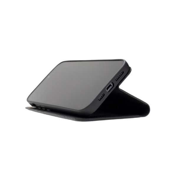 Zwart Wallet Hoesje iPhone 13 Pro &ndash; Leerlook &amp; Kaartvakken | Telefoonstar   – foto 2