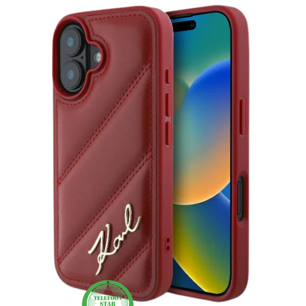 Hoesje voor iPhone 16 Rood Leren &ndash; Luxe Bescherming met Stijlvolle Glans – foto 5