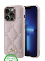 Roze Elegant Hoesje met Goud Detail iPhone 15 Pro Max