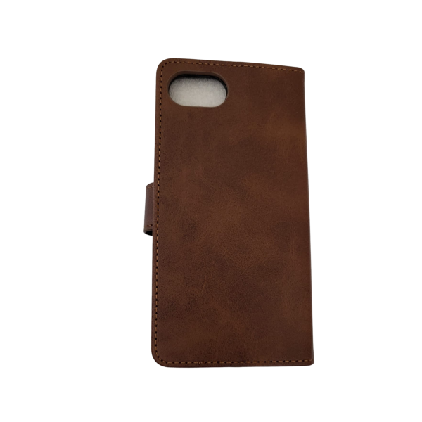 Luxe Boek iPhone 16E (2025)Bruin Leerlook Wallet Case Kaartvakken – foto 7