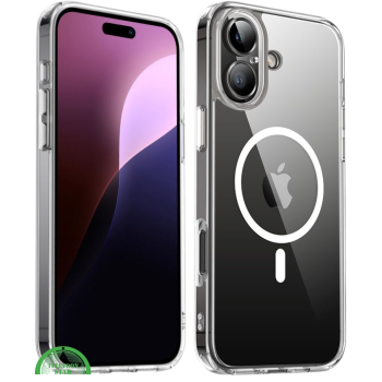 Transparant Hoesje voor iPhone 16 Plus MagSaf &ndash; Slank, Sterk & Magnetisch Compatibel