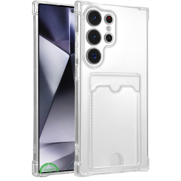 Transparant Hoesje voor Samsung S23 Ultra met Kaartvak, Praktisch, Slank &amp; Shockproof – foto 6