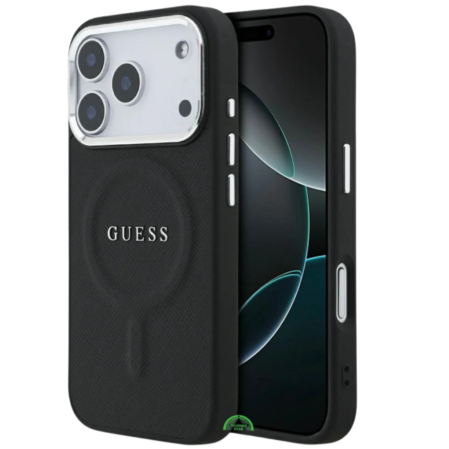 Hoesje voor iPhone 17 Pro Zwart met Grip &amp; Camera-rand