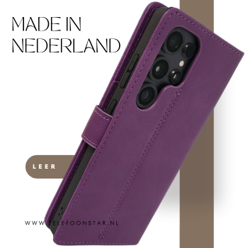 Boek Hoesje diep paars voor S25 Edge