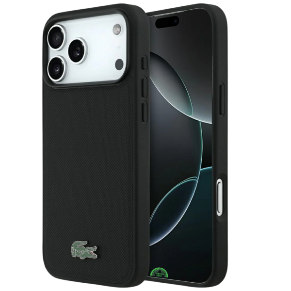 Hoesje voor iPhone 17 Pro Carbon Grip Shield Case &ndash; Zwart Soft Touch – foto 5
