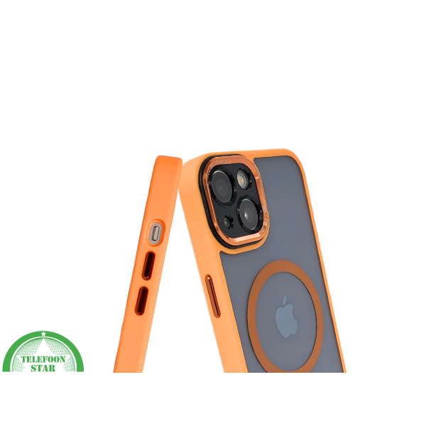 ProtectCase iPhone 13 Pro / 14 Pro Oranje &ndash; MagSafe Hoesje met Stijlvolle Rand – foto 6