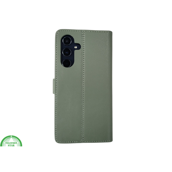 S25 Plus Olijfgroen Boek Klap hoesjes Leer Wallet Case – foto 6