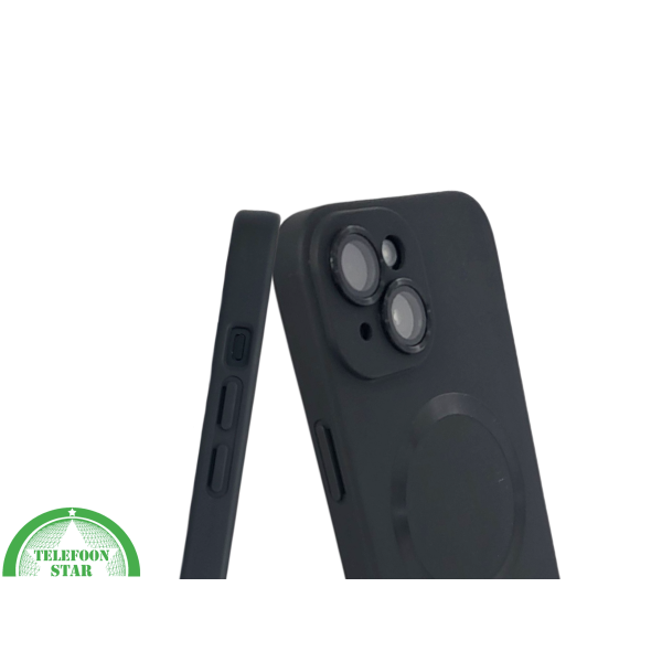 iPhone 15 Plus Hoesje &ndash; Zwart Siliconen met MagSafe | Slank, Sterk &amp; Stijlvol – foto 6