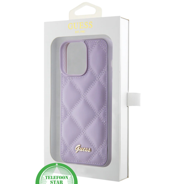 Fashion Case iPhone 15 Pro Max &ndash; Lila Quilted Design – foto 2