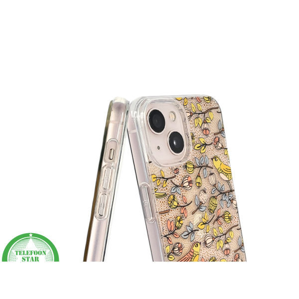 Beschermhoesje iPhone 13/14 Transparant &ndash; Bloemen &amp; Vogeltjes | Telefoonstar – foto 6